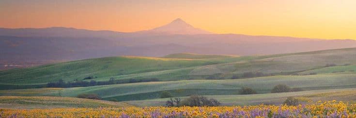 Scenic mountain landscape